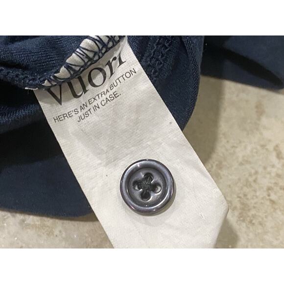 Vuori Strato Tech Stretch Polo Shirt Men's M Navy Dark Short Sleeve Medium EUC - Picture 3 of 4